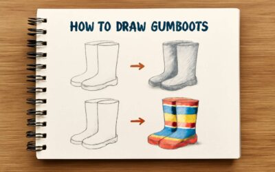 Learn how to draw gumboots with easy step-by-step tips for great results