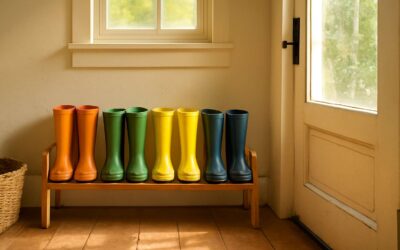 Transform Your Entry with a chic gumboots rack for easy, stylish storage.