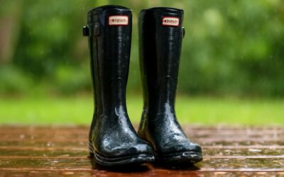 Survive the rain in style with hunter gumboots that conquer mud and puddles